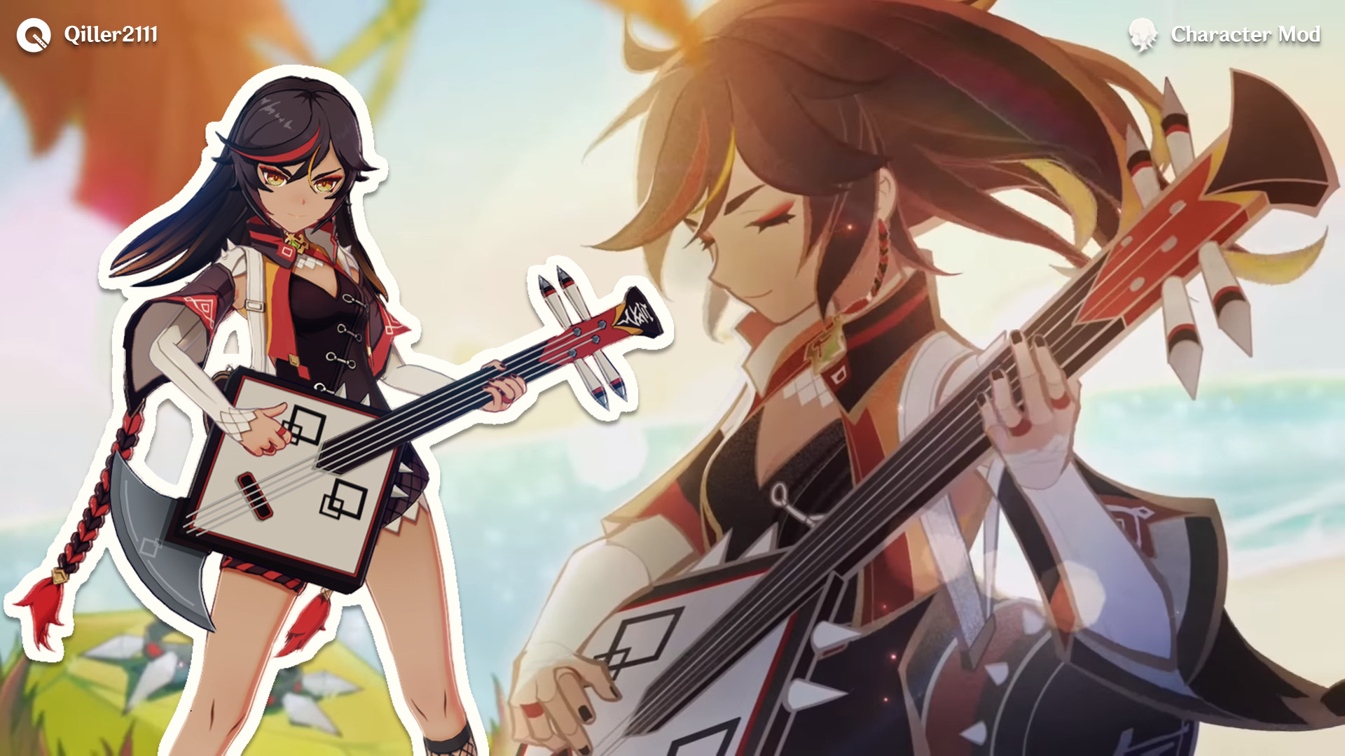 Xinyan in Genshin Impact - Unleash the Power of a Fiery Rock 'n' Roll Artist in Your Team