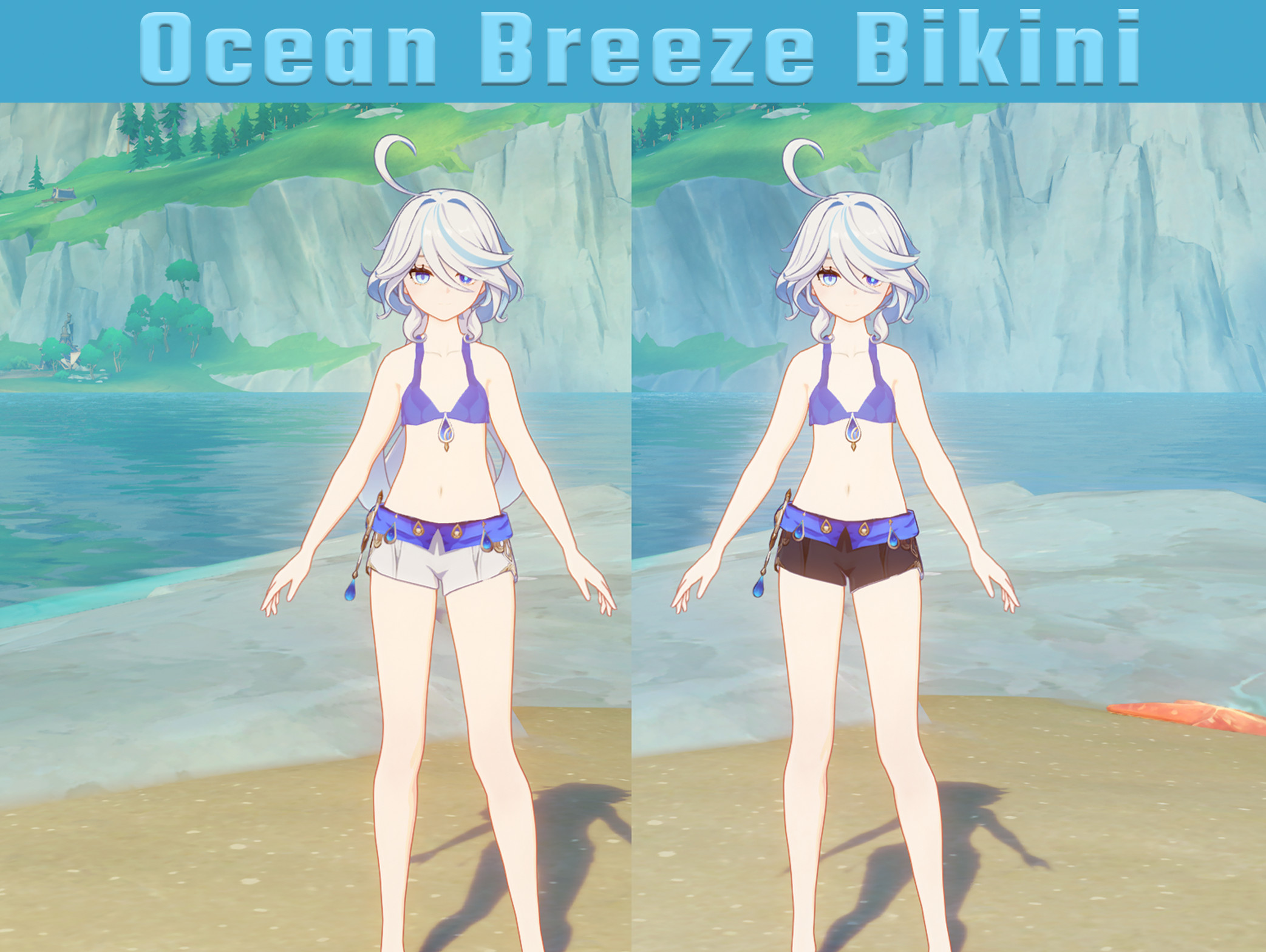 Furina Bikini with Shorts