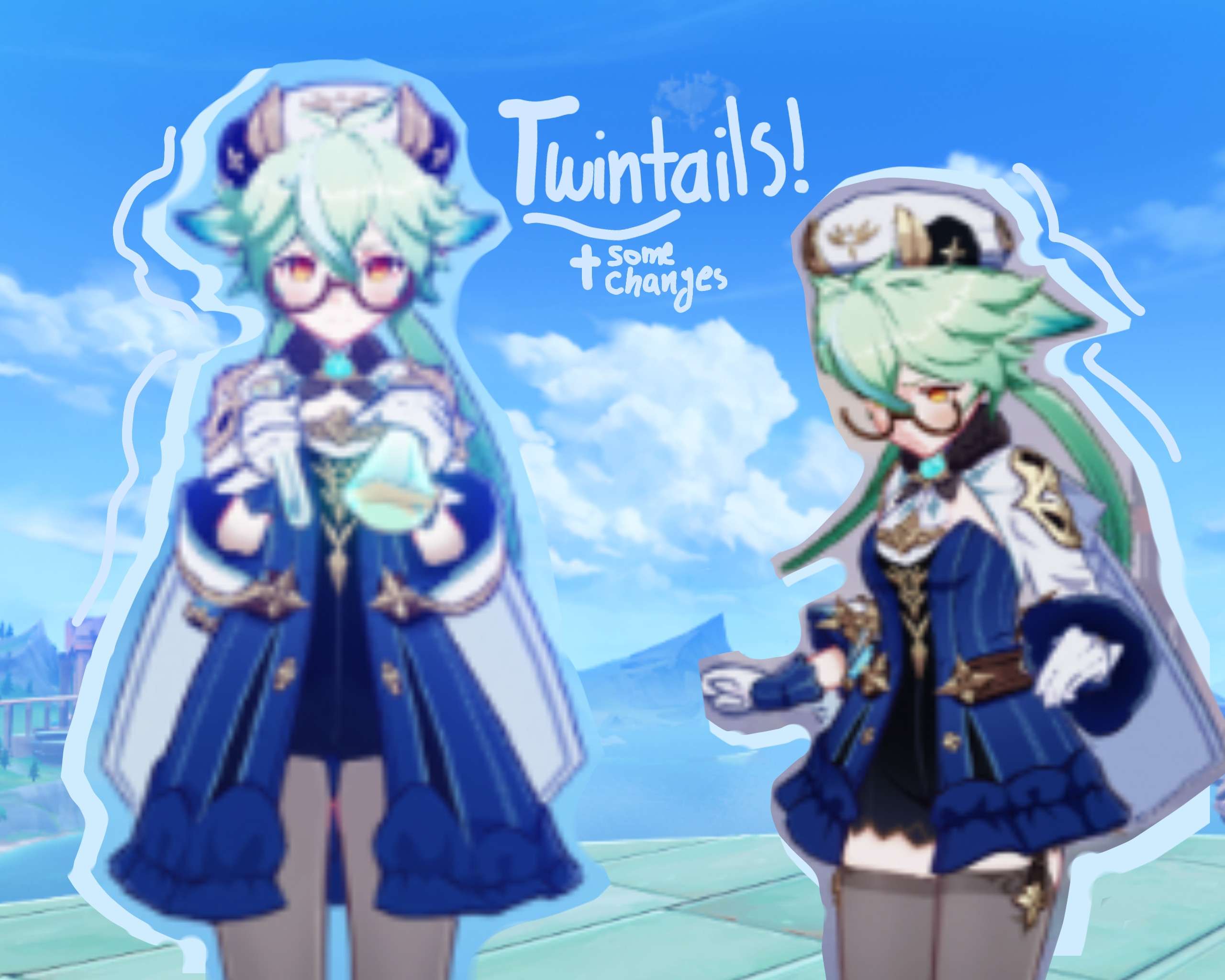 Twintails/Pigtails Sucrose + slight design change