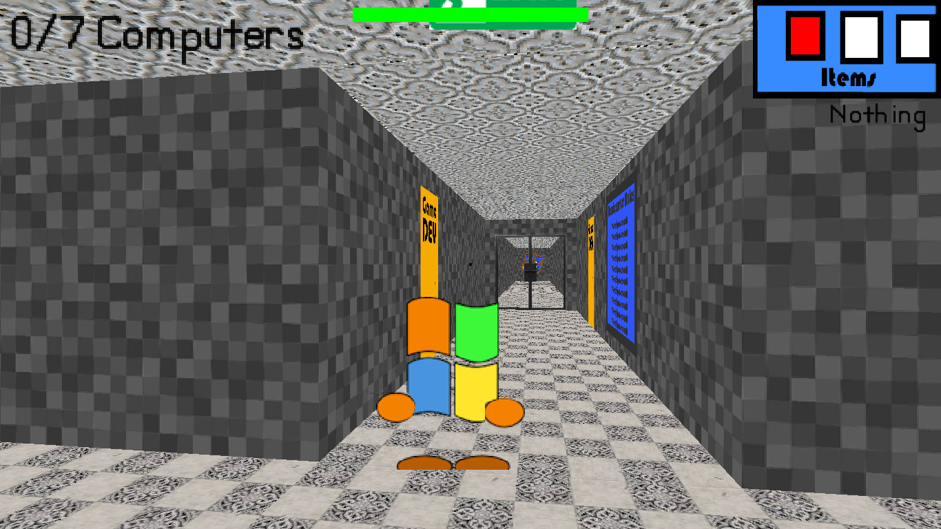DESC) Windows XP in the Microsoft HQ Mod for Baldi's Basics