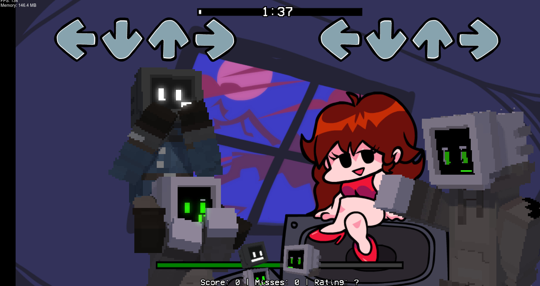 Minefort504 VS. Friday Night Funkin'