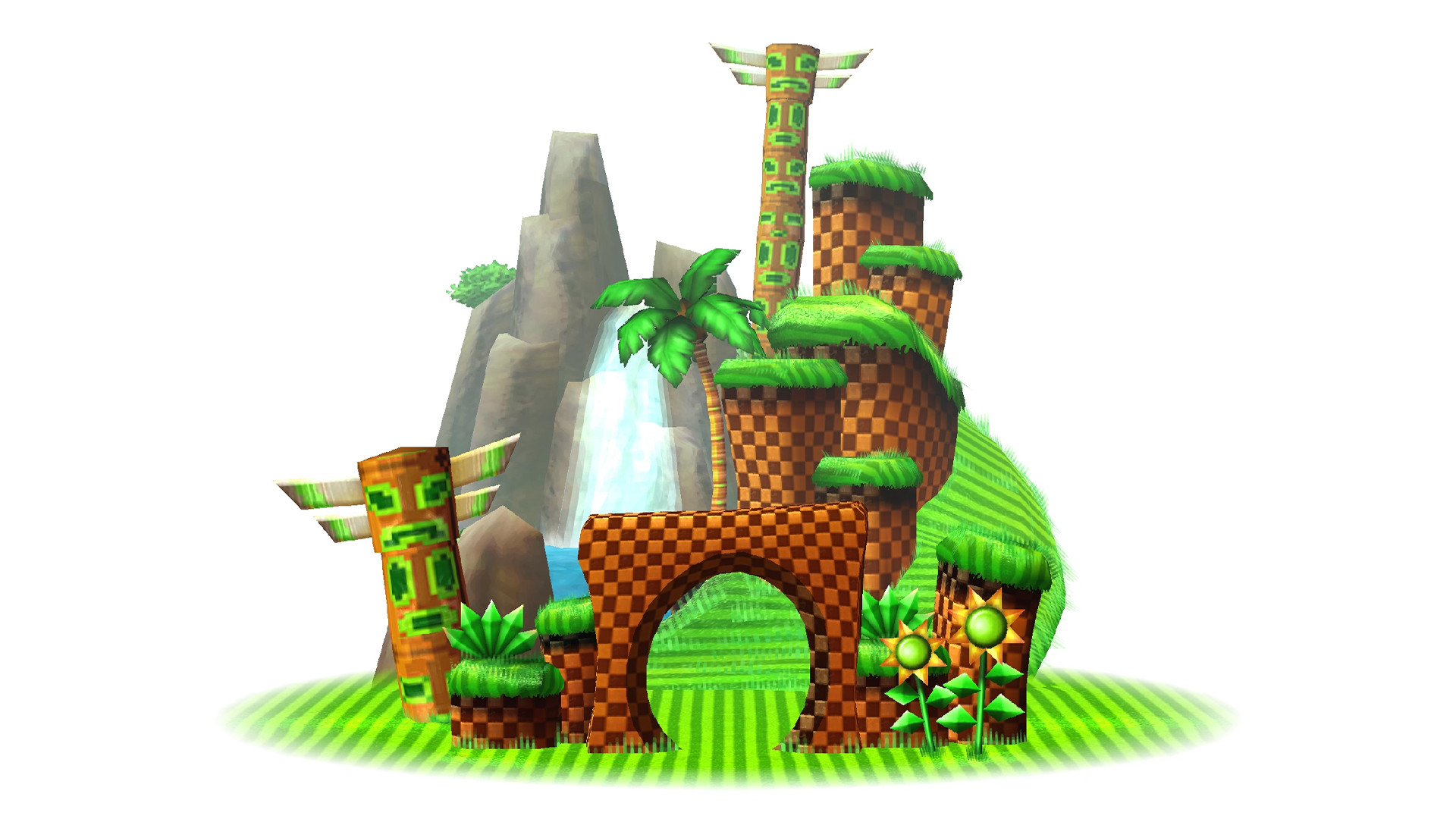 Sonic 1 Green Hill Textures (16-Bit) [Sonic Generations 3DS] [Mods]