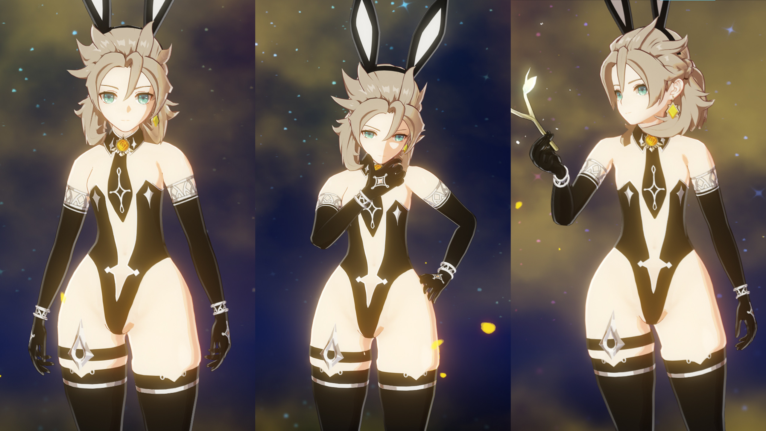 Thicc Femboy Bunnysuit Albedo