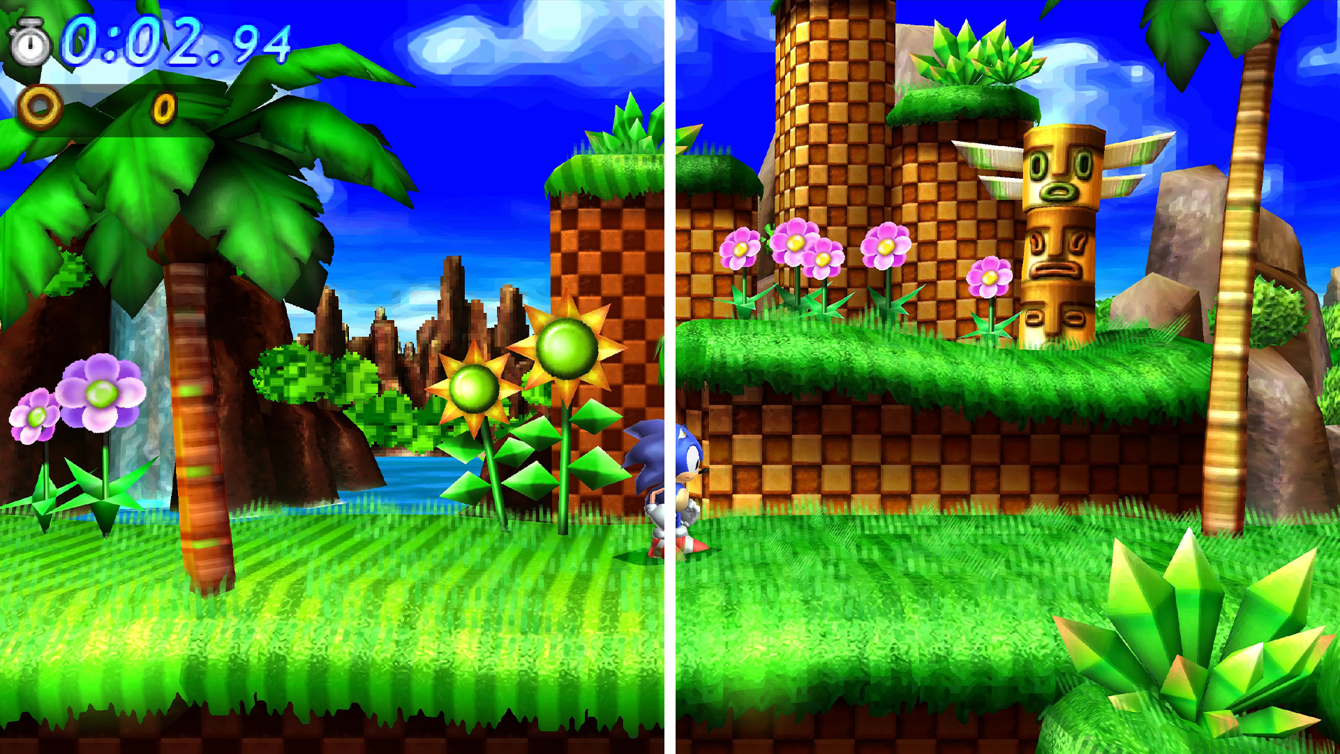 Sonic 1 Green Hill Textures (16-Bit) [Sonic Generations 3DS] [Mods]