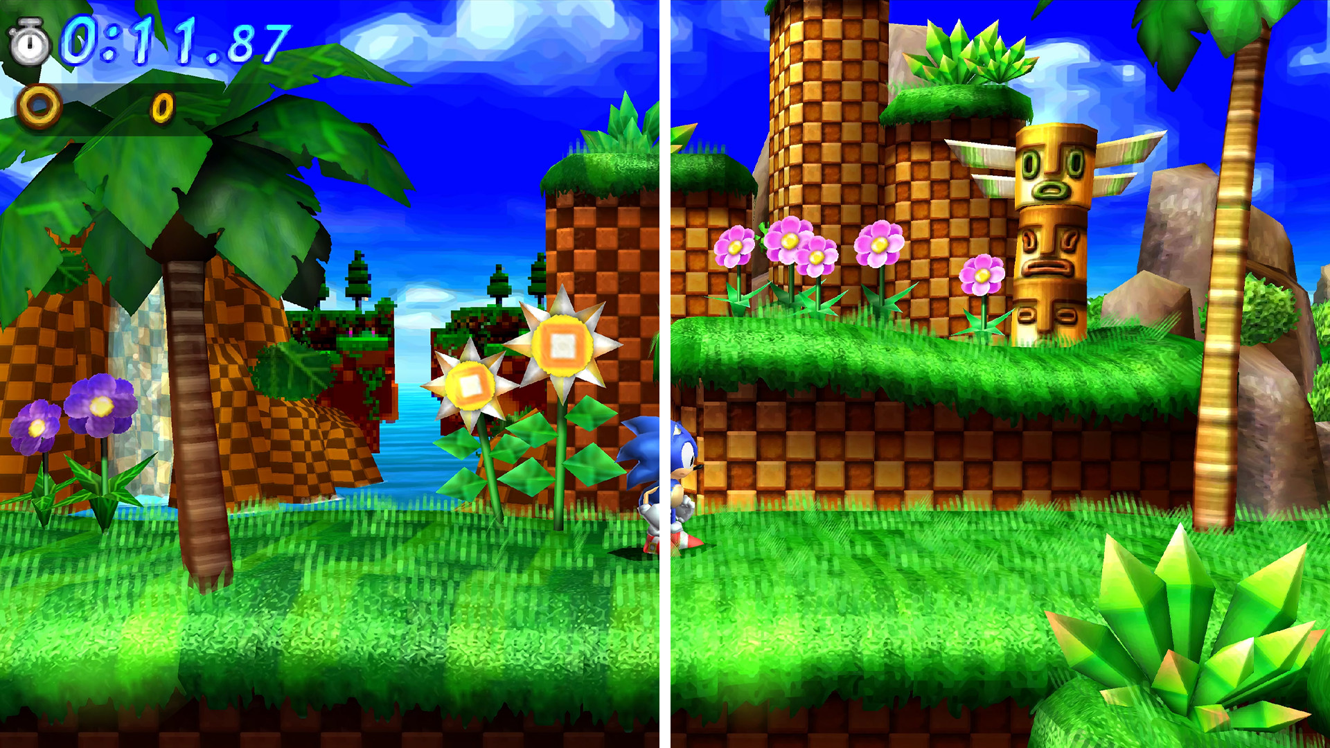 Sonic 1 Green Hill Textures (16-Bit) [Sonic Generations 3DS] [Mods]