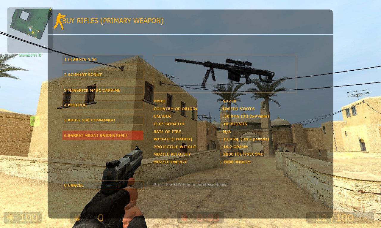 M82A1 Sniper Rifle [OldSchool] Mod for Counter-Strike: Source | CS:S Mods