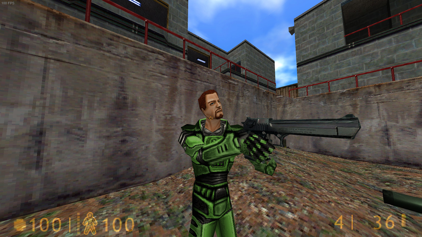 Postal 2 Pistol on RWS anims Mod for Half-Life | HL Mods