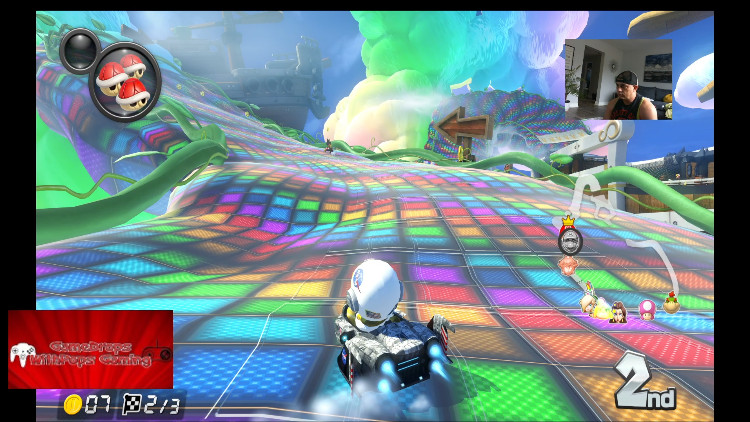 Cloud Top Cruise Rainbow Road Retextured MK8D mod Mod for Mario Kart 8 ...
