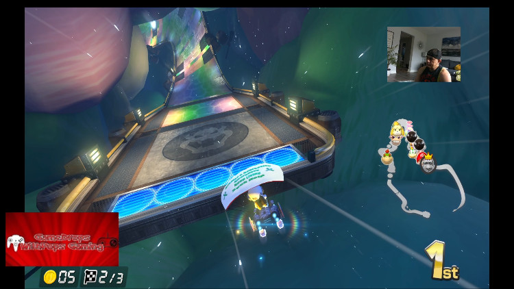 Cloud Top Cruise Rainbow Road Retextured MK8D mod Mod for Mario Kart 8 ...