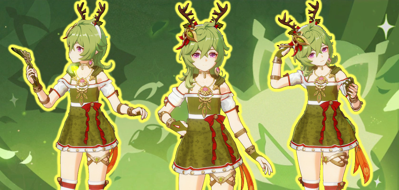 Collei Xmas Dress Thiccer & Lore Friendly