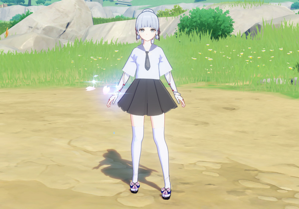 Ayaka in uniform
