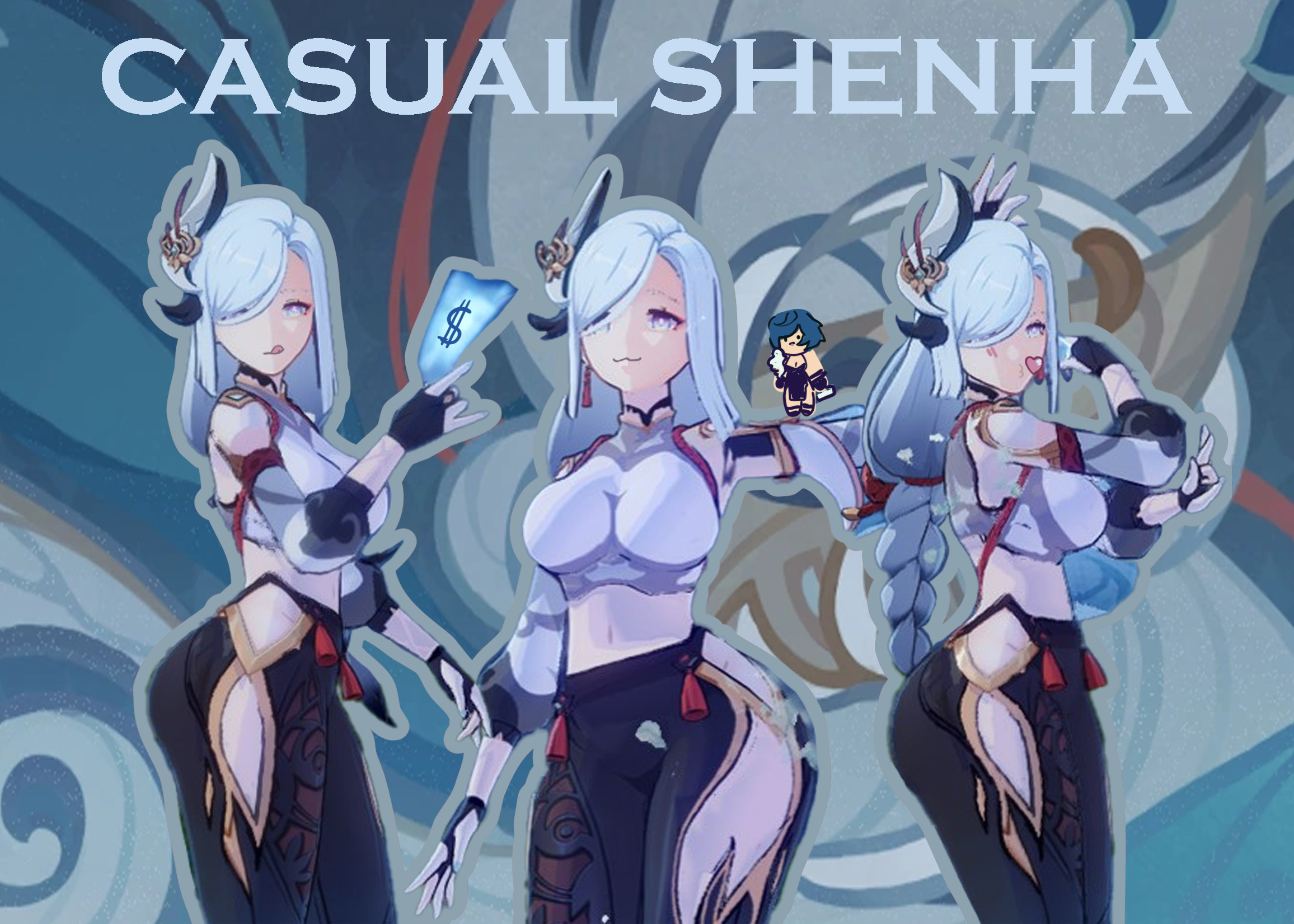 Casual Shenhe buffed mod