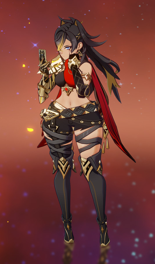 Dehya Thiccaroni n' cheese boob + butt