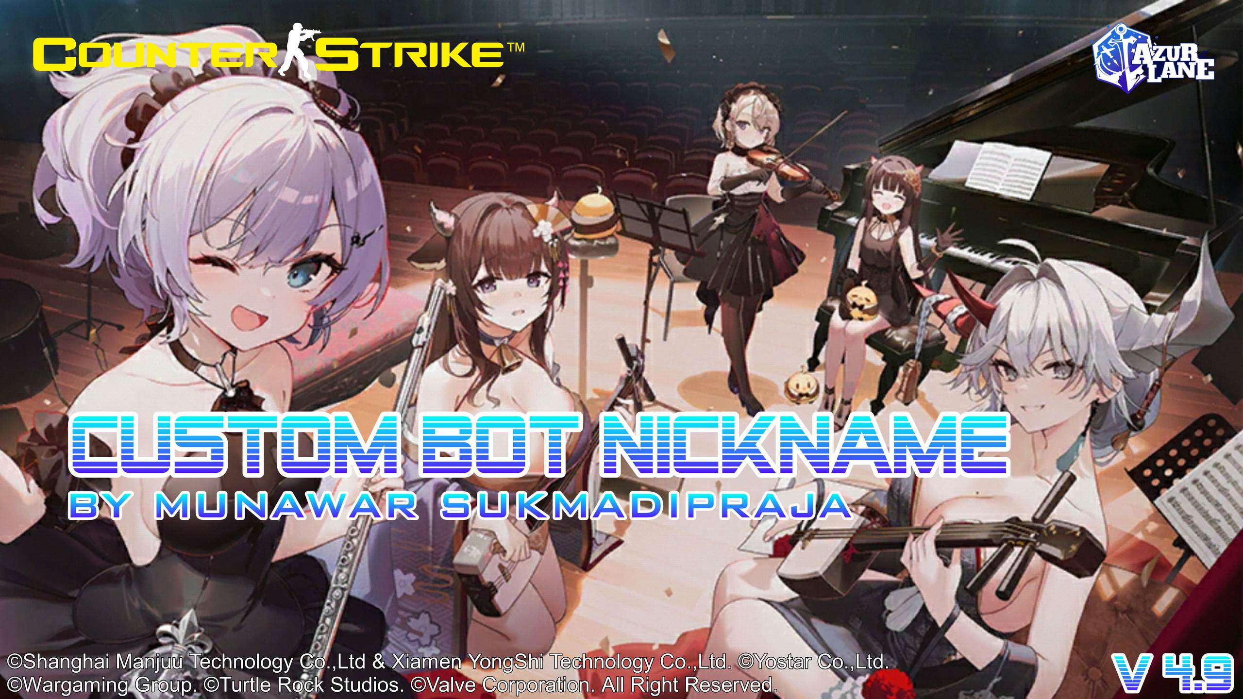 Custom BOT Nickname from Azur Lane V 4.9 [Counter-Strike 1.6] [Mods]