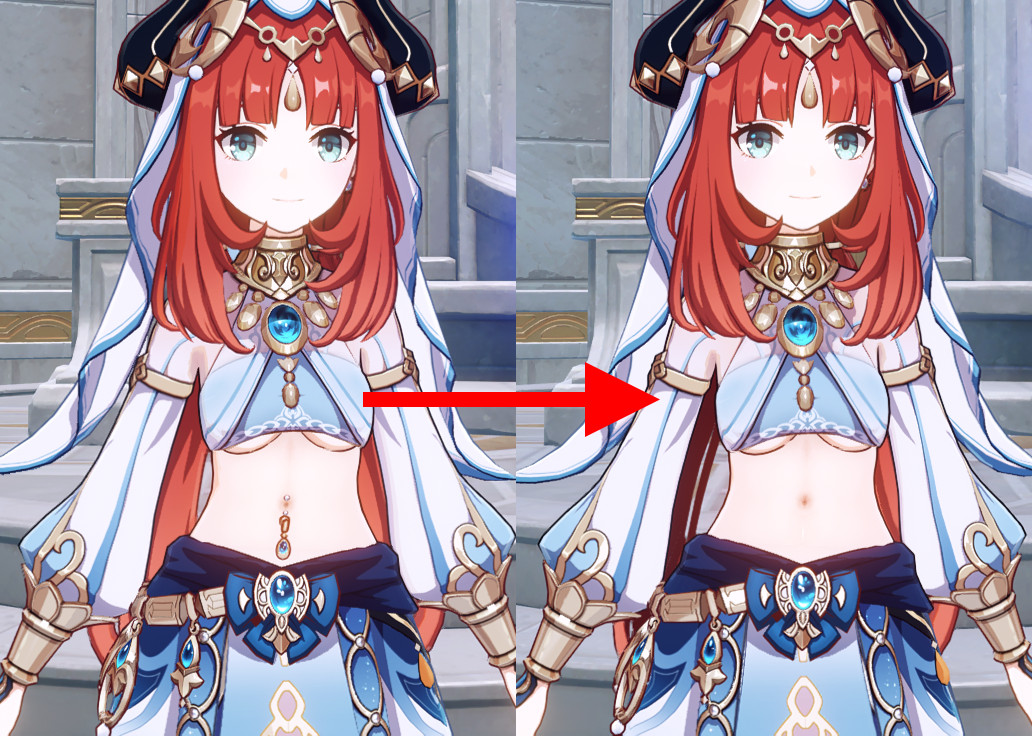 Nilou Uncensored (With underboob)