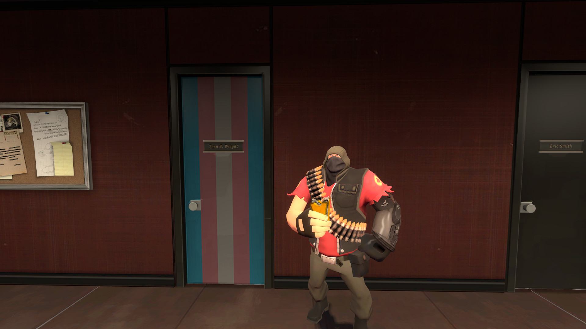 Trans Flag on Tran S. Wright's Door Mod for Team Fortress 2 | TF2 Mods