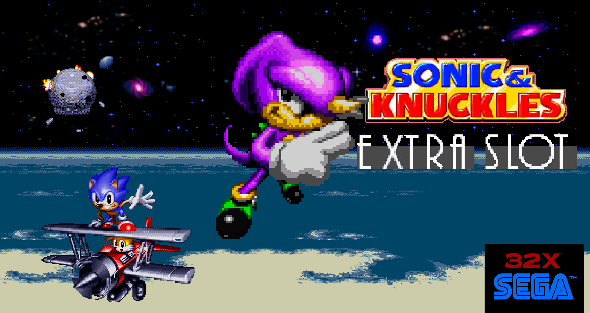 Espio The Chameleon in Sonic 3 style