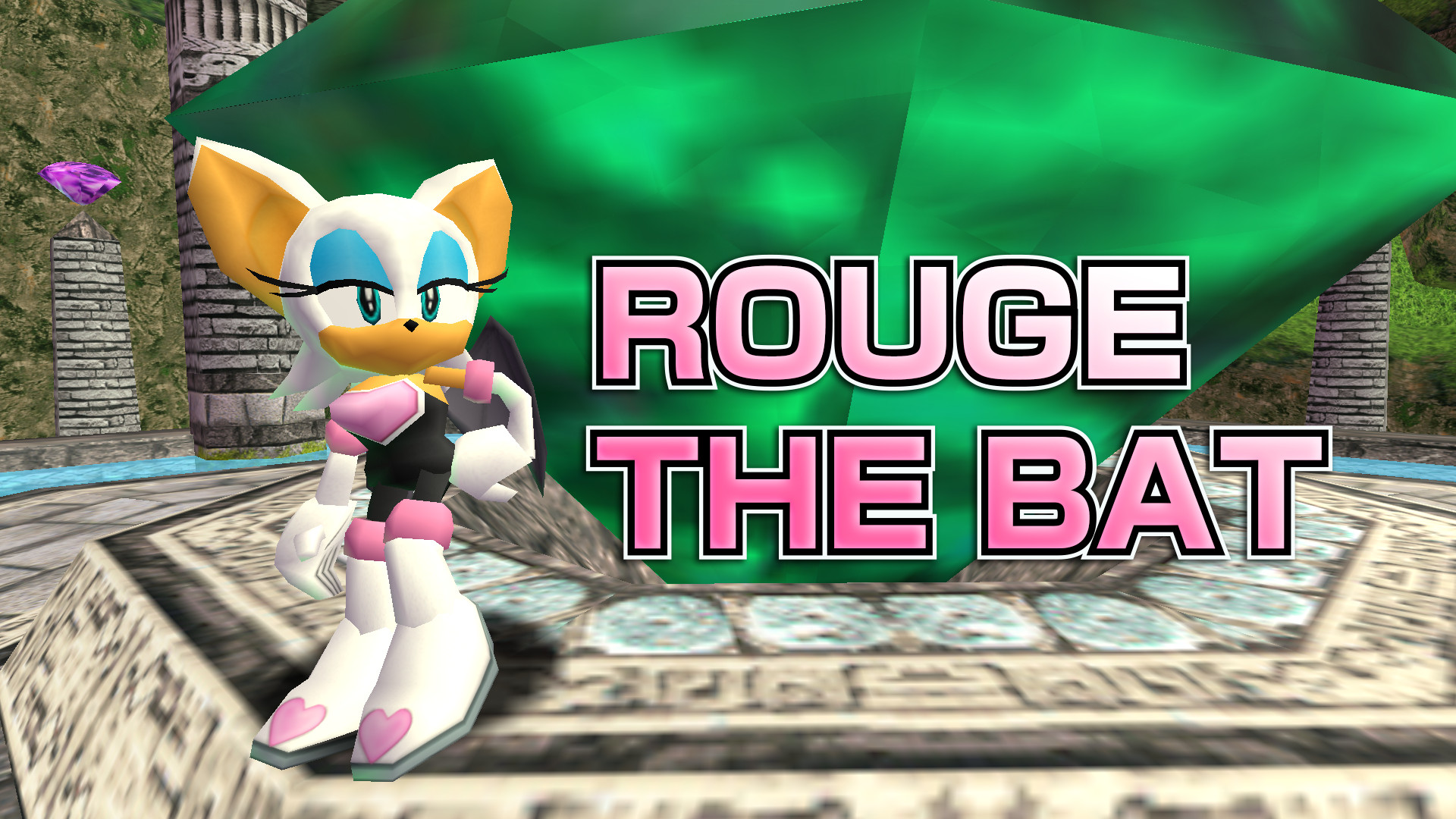 In Game Rouge Model Rouge the Bat (Dreamcast Style) Mod for Sonic Adventure DX | SADX Mods