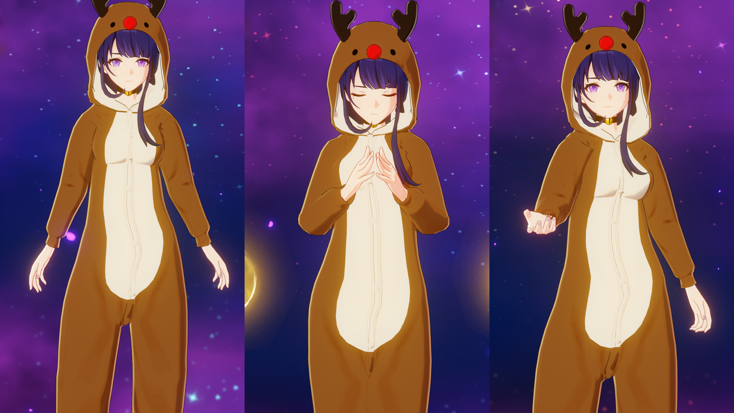 Raiden Shogun in Reindeer Pajama