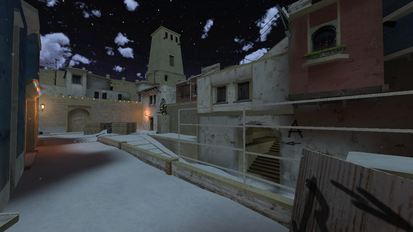 de_mirage_csgo_xmas_night Mod for Counter-Strike: Source | CS:S Mods
