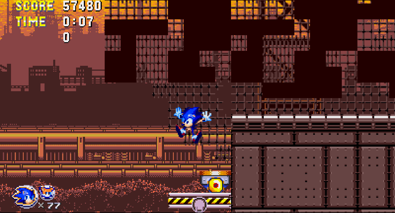 FALLEN STAR SONIC V.1 [Sonic Triple Trouble 16 bit] [Mods]