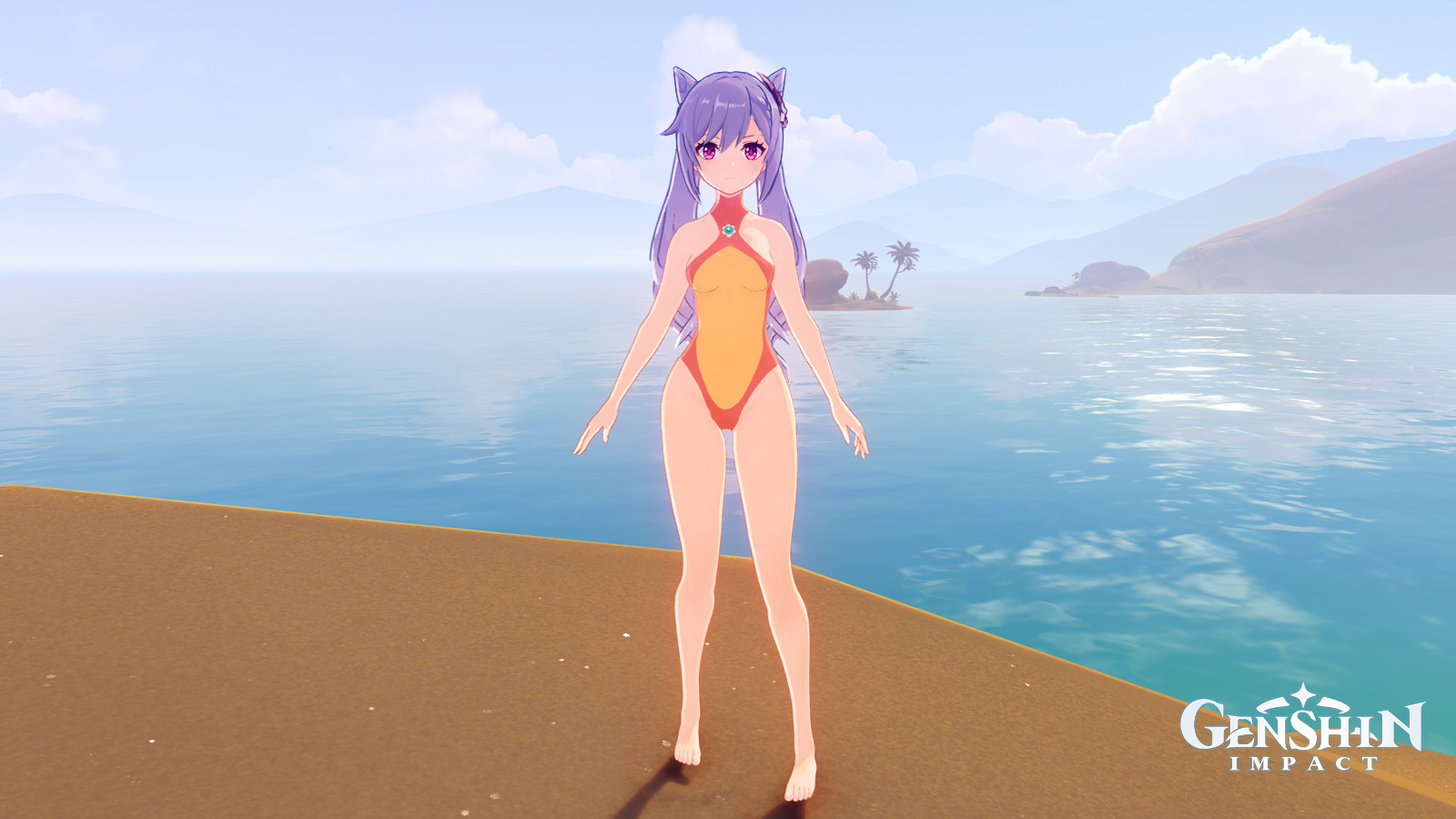 Keqing's Daisy leotard