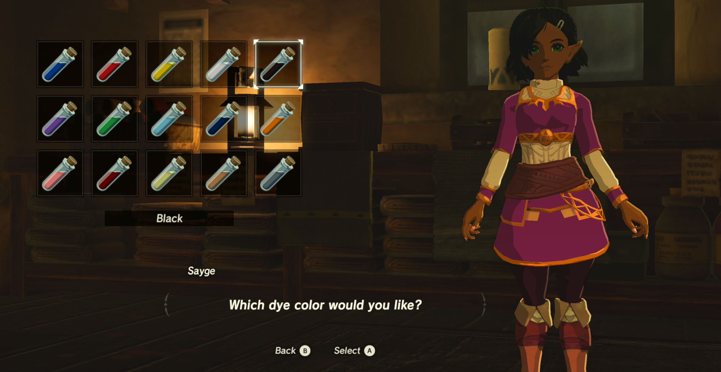 Black skirt outfit zelda shop breath of the wild