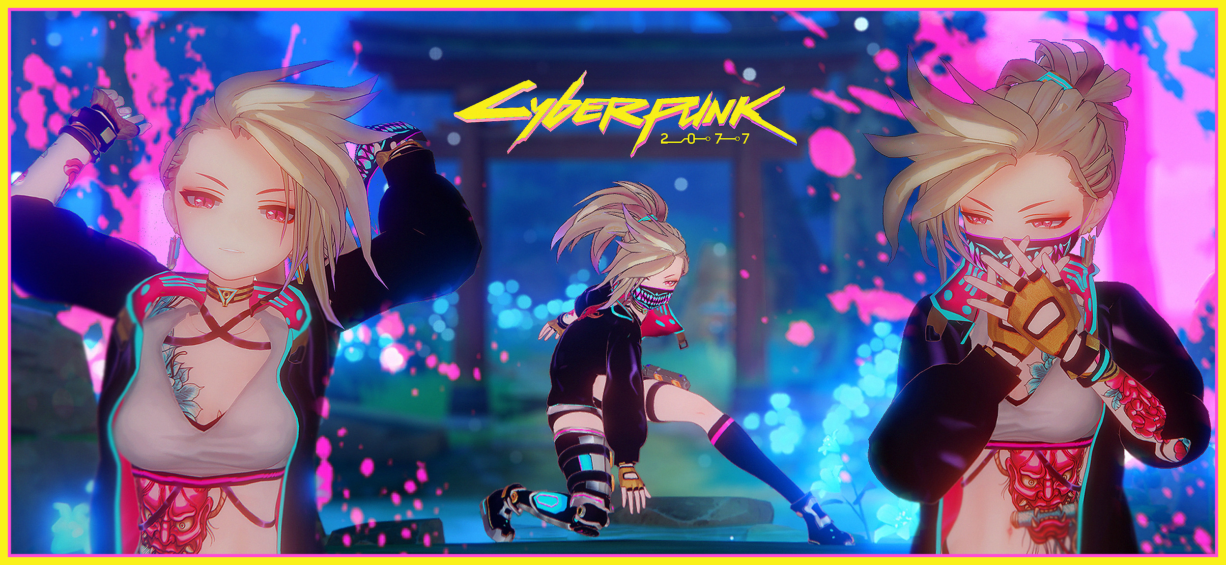 Cyberpunk Kuki Shinobu Mod for Genshin Impact