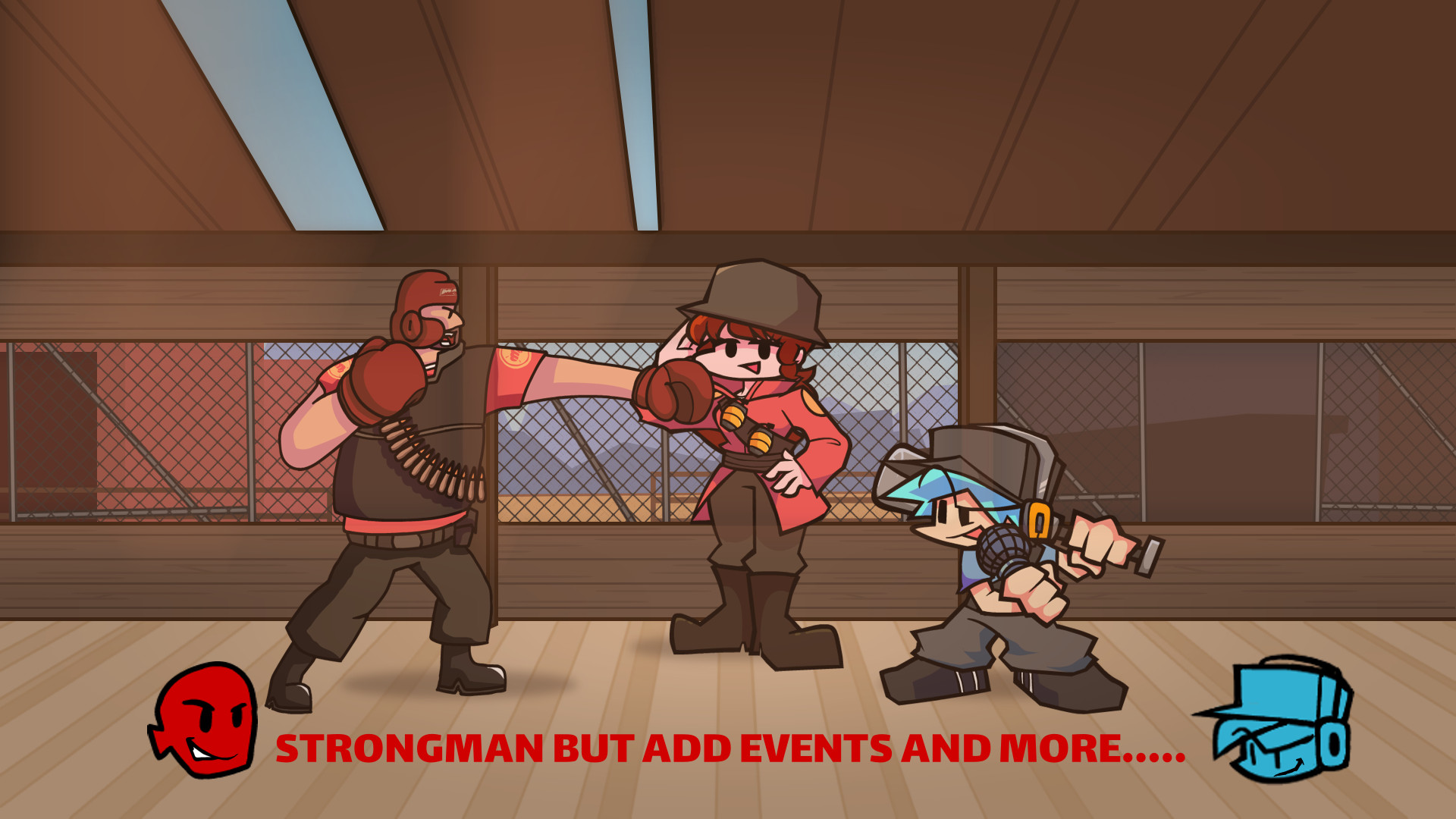 Fnf vs strongman