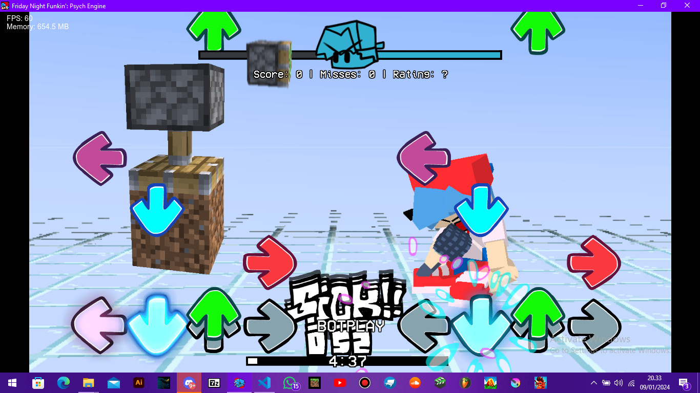 Vs. Minecraft Piston