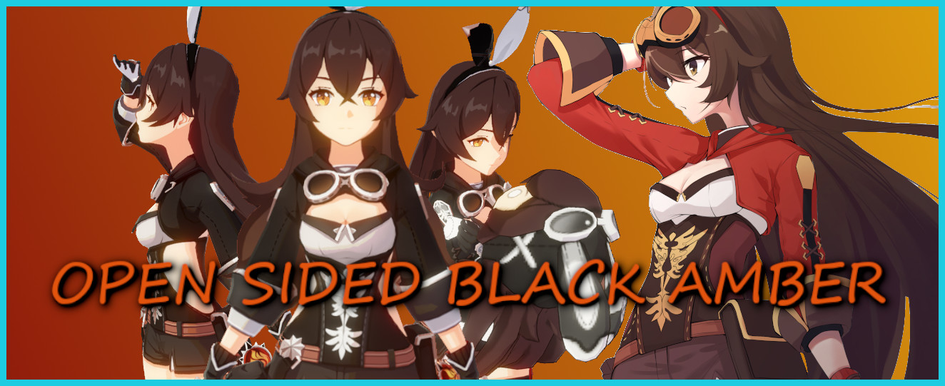 Open Sided Black Amber + Baron Bunny