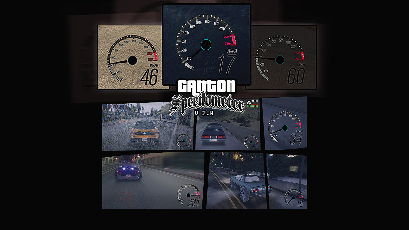 Ganton Speedometer v. 2 Mod for Grand Theft Auto: San Andreas | GTA:SA Mods