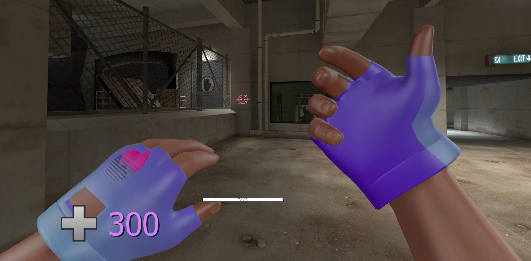 Purple Retrowave Gloves
