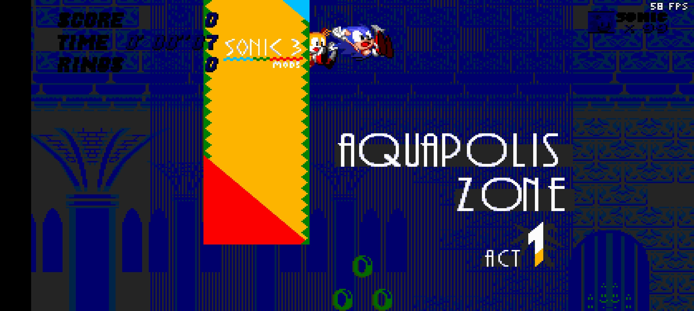 Aquapolis Over Hydrocity (TitleCard) Mod for Sonic 3 A.I.R. S3AIR