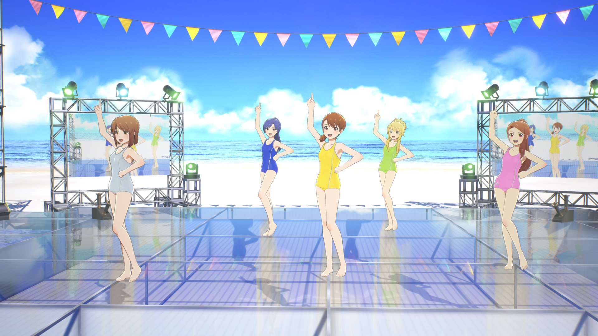 IMAS2 765 School Swimsuit Over Rock'n'Angel [THE IDOLM@STER