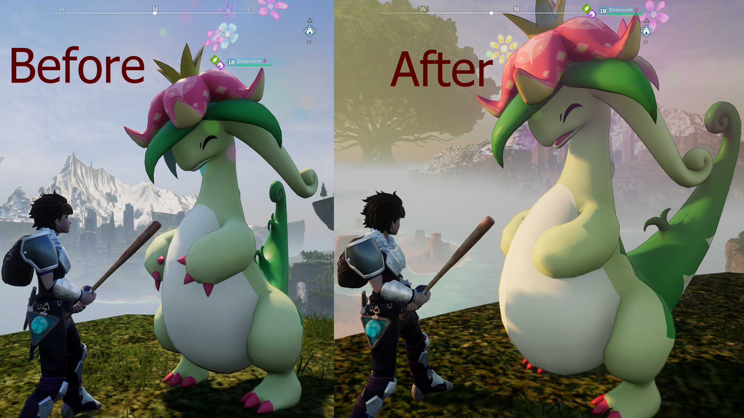 Fatter Dinossom/Dinossom Lux! [Palworld] [Mods]