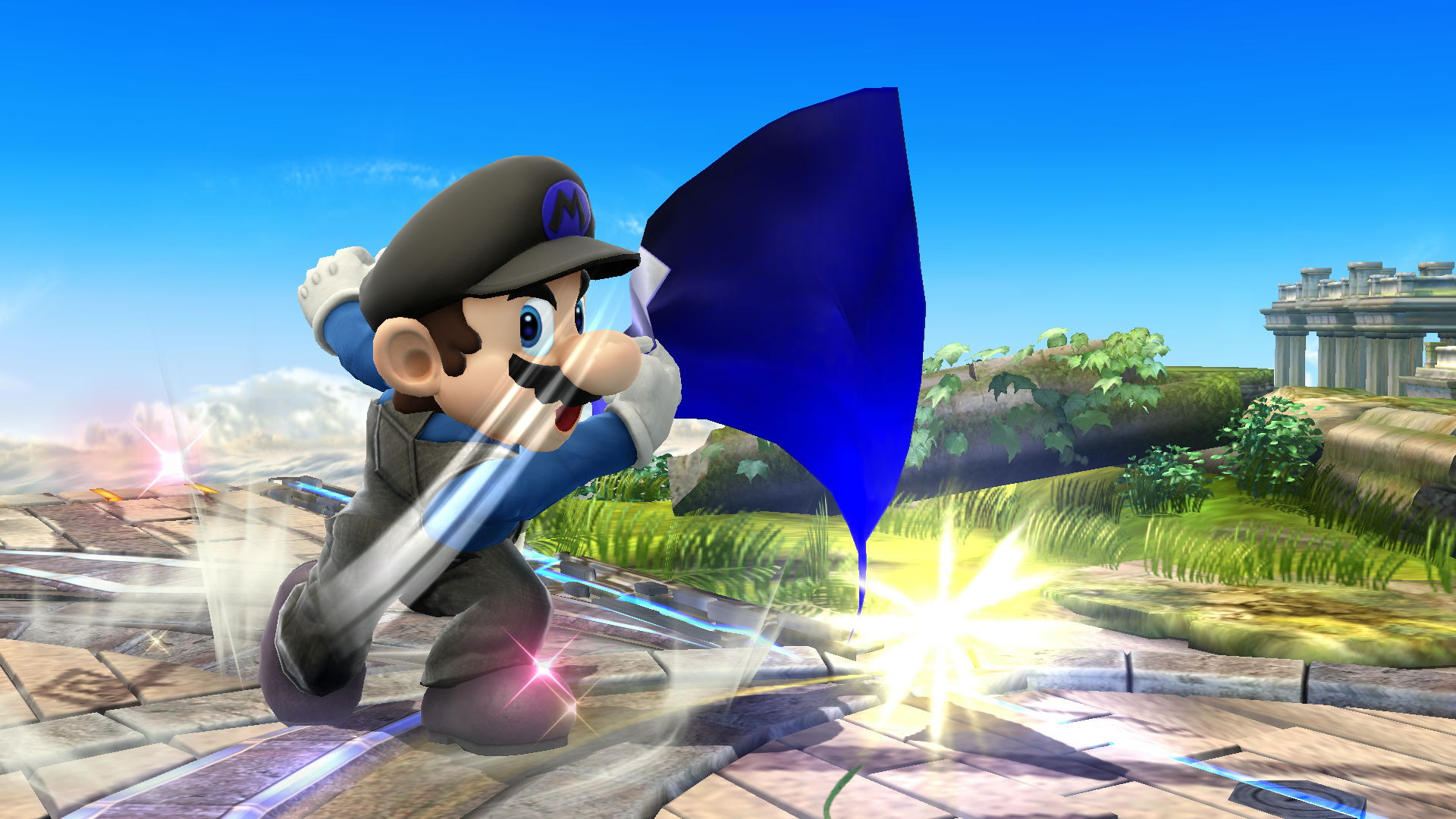 Black And Blue Mario Mod For Super Smash Bros Wii U SSB4U Mods