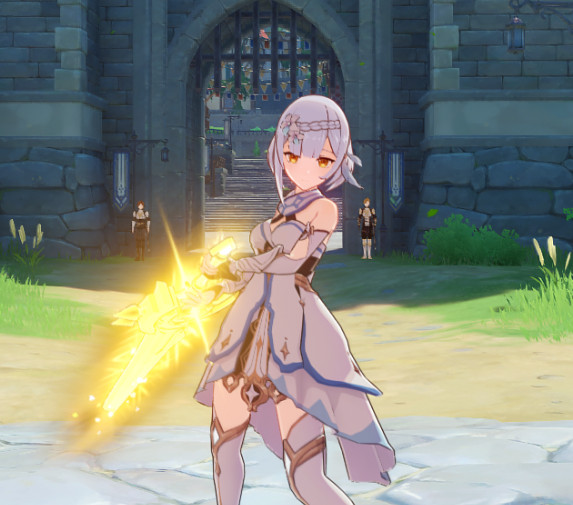 Traveler Noelle (Noelle with Lumine clothes)