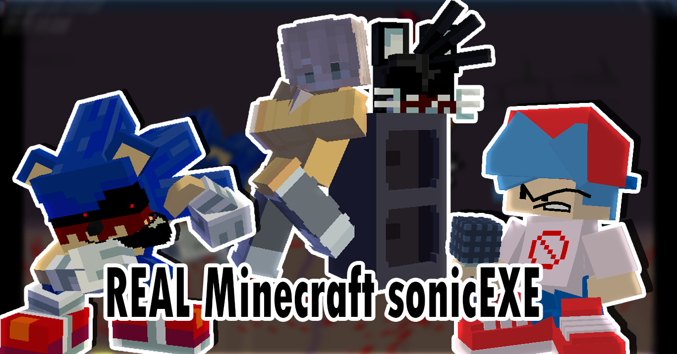 vs REAL Minecraft sonicEXE + Cutscenes (joke mod)