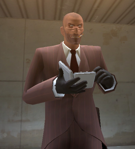 Maskless Spy + head gib