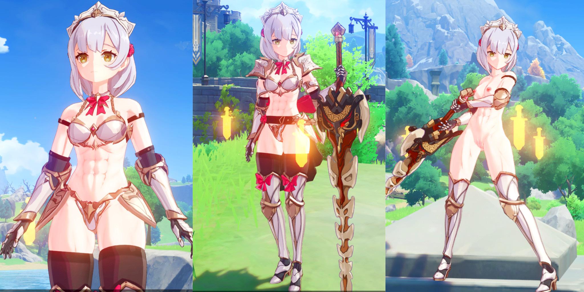Noelle Muscle Bikini Armor Toggle Series!