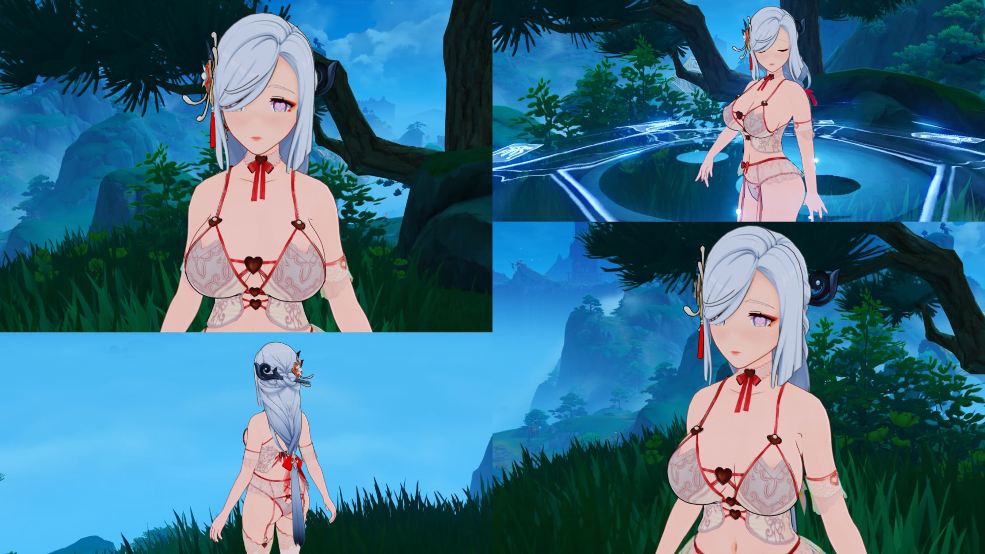 Shenhe Frostflower Dew - Valentine's Day Lingerie