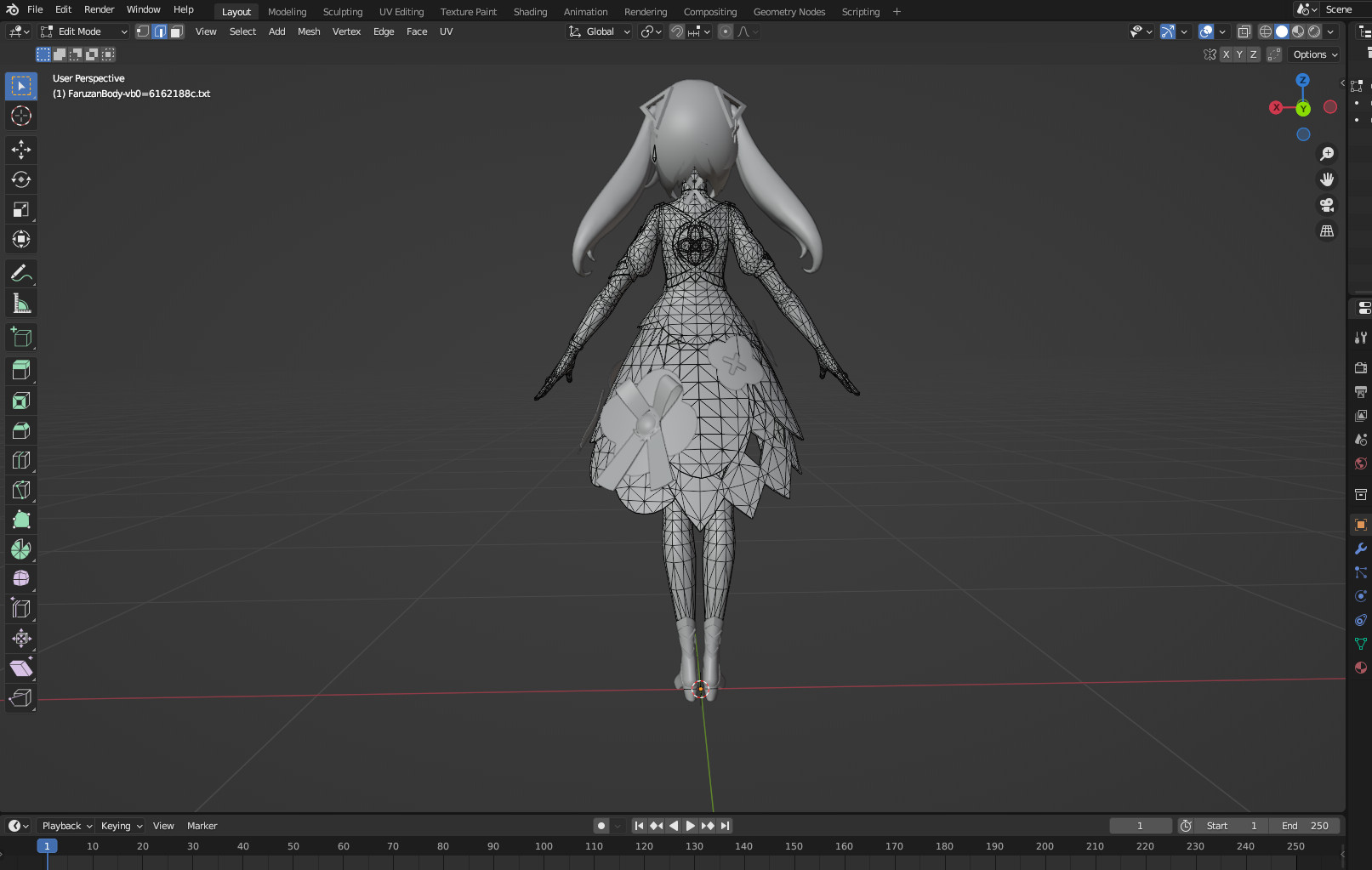 Faruzan with less dress details