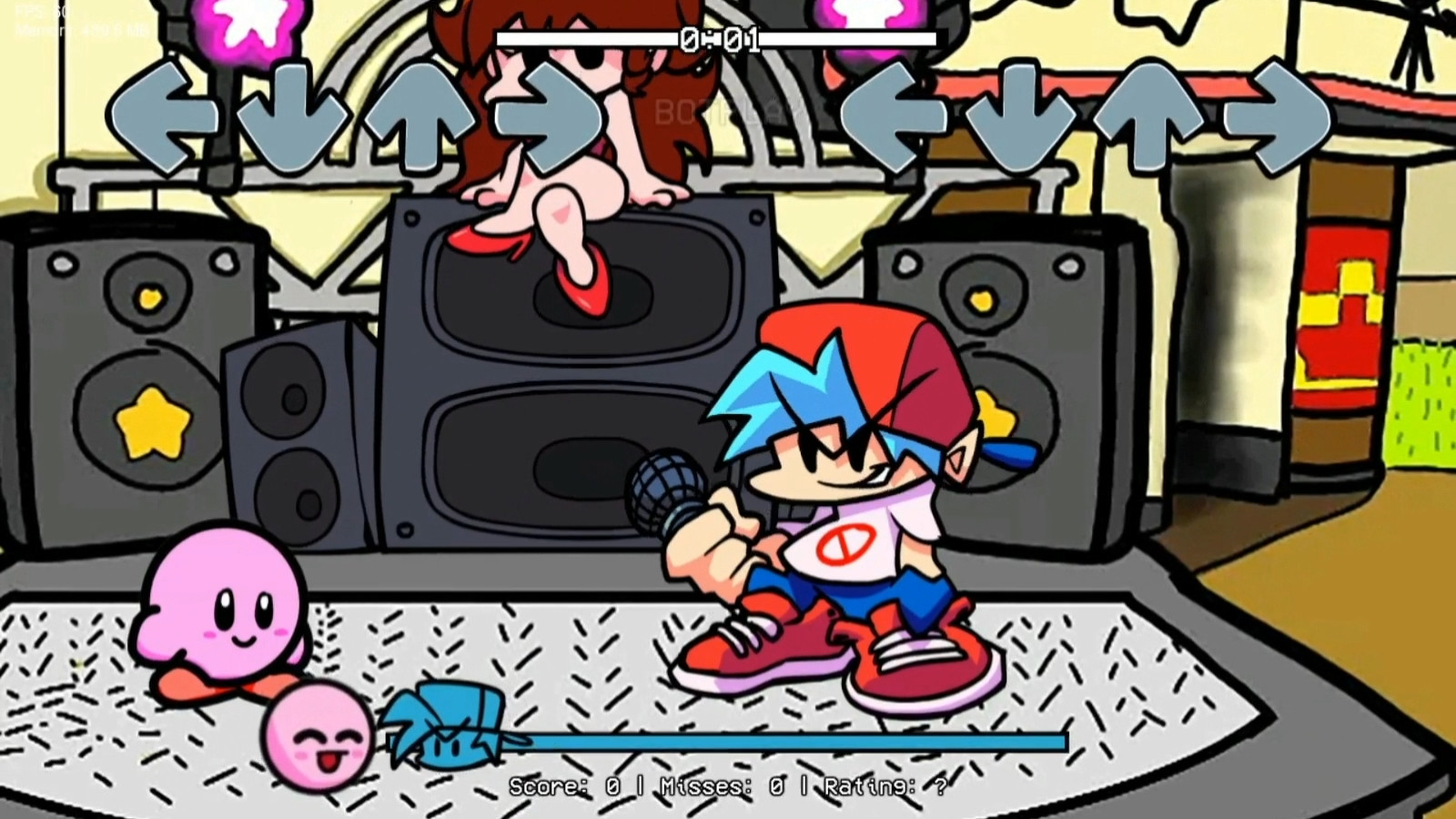 FNF,but sing with Kirby