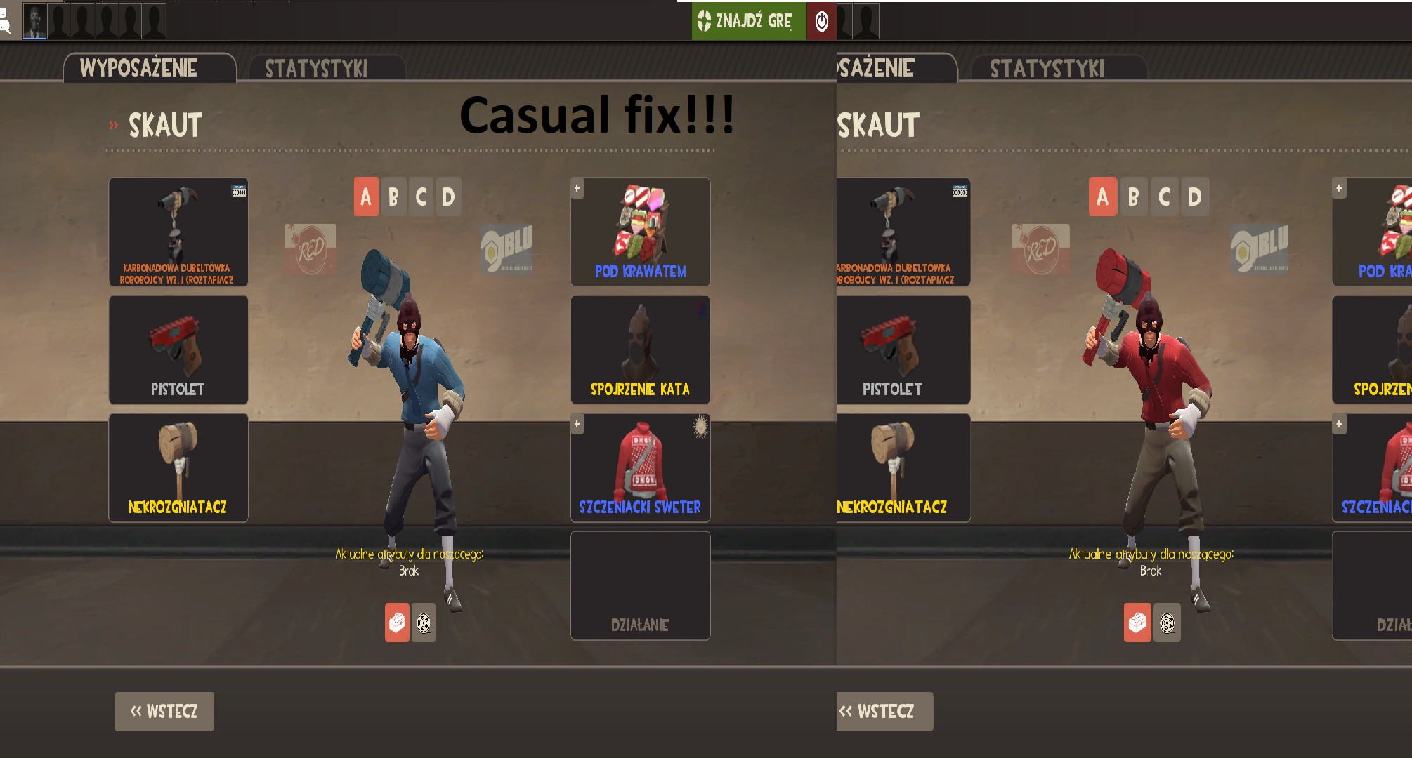necro smasher team colors casual fix!!!