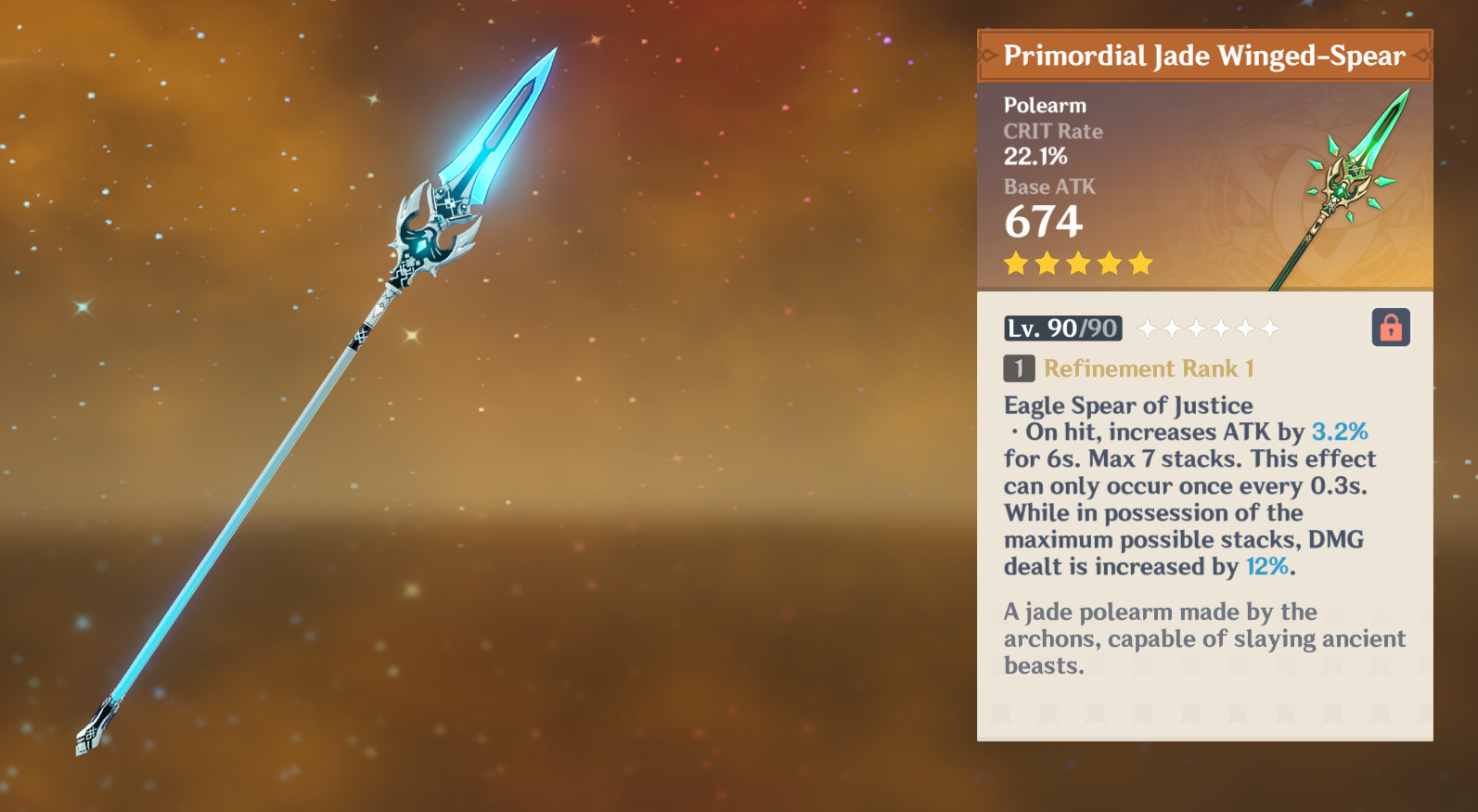 Cryo(ish) Jade Winged Spear