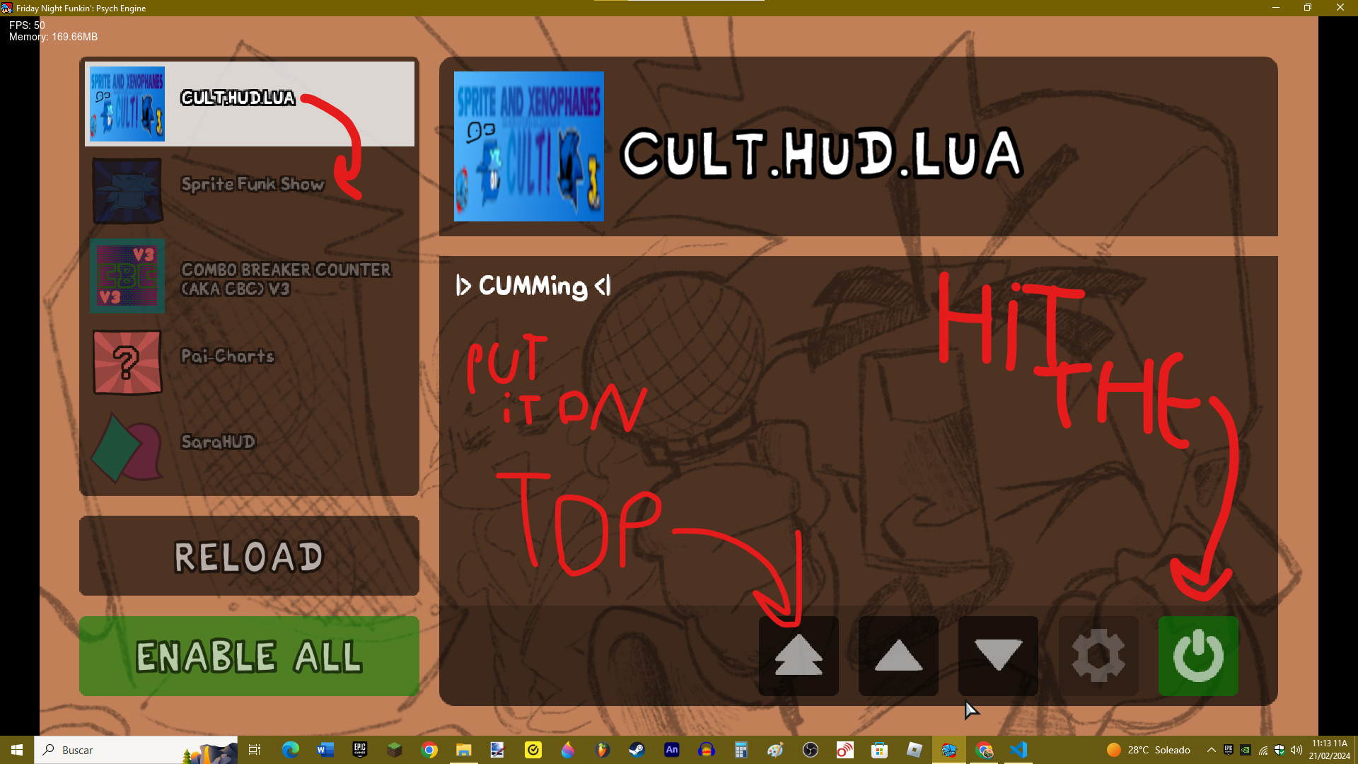 [[[[CULT.HUD.LUA]]]] V1 (ModPack)