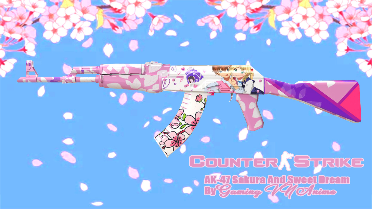 AK-47 Sakura And Sweet Dream Mod for Counter-Strike 1.6 | CS1.6 Mods