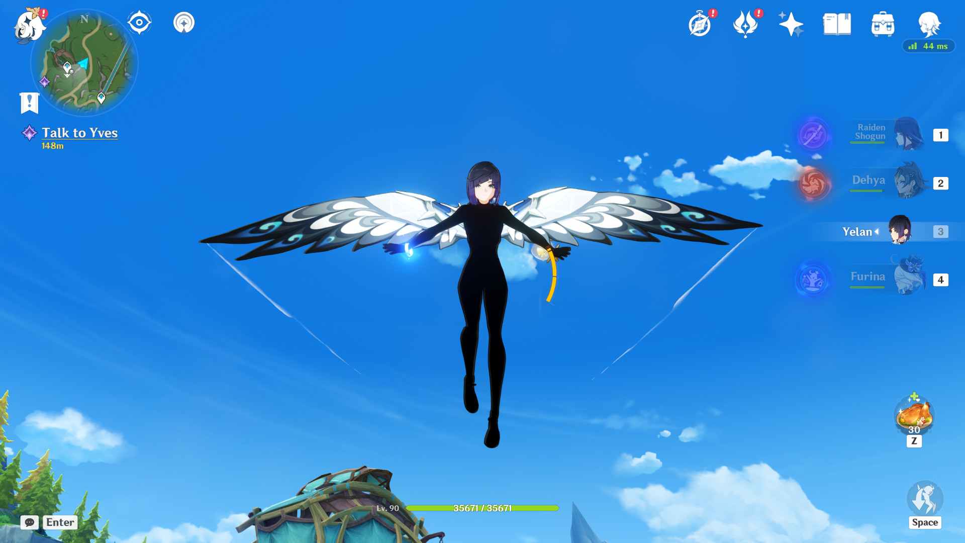 nu Yelan - Black Cat Outfit