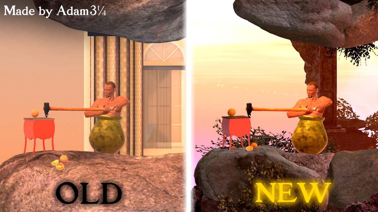Getting Over It Custom Levels Mod by Jor02 Mod for Getting Over It with ...